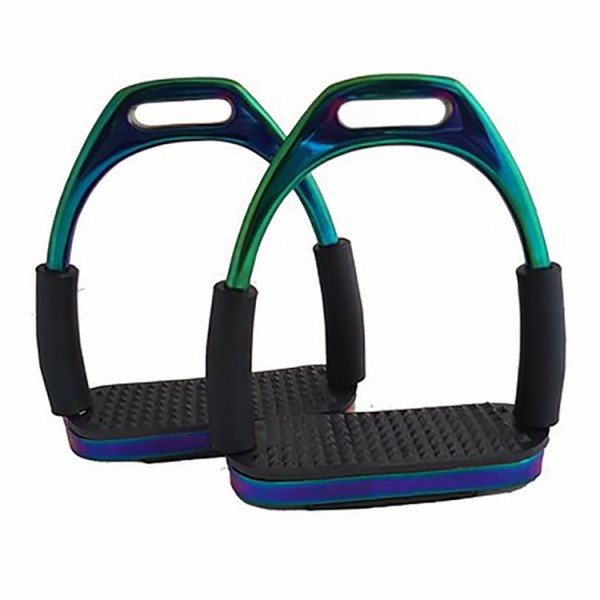 Free Rein Oil Slick Flexi Stirrups